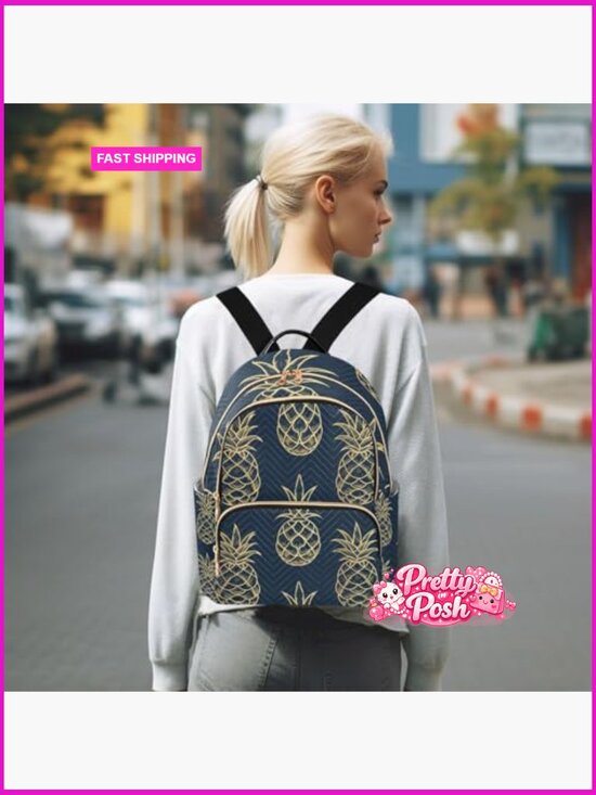Mini Backpack Purse for Women Travel Lightweight Daypack Nylon Polyester main image 7